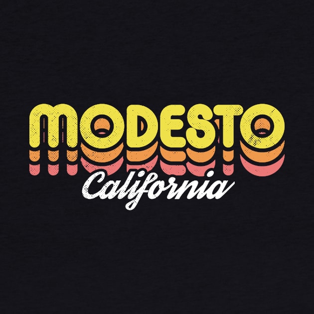 Retro Modesto California by rojakdesigns